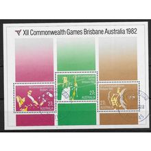AUS 1982 'COMMONWEALTH GAMES' M/S FINE USED (EBID59-075XLb)
