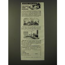 1951 Homasote Insulating-Building Board and Underlayment Ad - Around your home