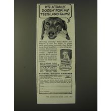 1951 National Biscuit Milk-Bone Dog Biscuits Ad - It's a daily dozen