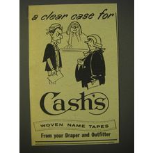 1964 Cash's Woven Name Tapes Ad - A clear case for Cash's woven name tapes