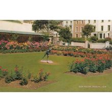 Glen Falcon Douglas Isle Of Man Garden Statue 1950s Postcard
