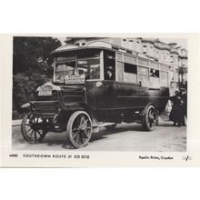 Chichester Southdown 31 Bus Tram Portsmouth Transport Postcard