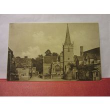 CHURCH STREET, LACOCK. WILTSHIRE unused antique postcard by C J Butler (b) =