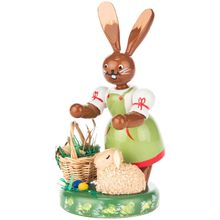 224-501 - Dregeno Easter Figure - Rabbit with Lamb - 4"H x 2.25"W x 2"D