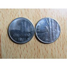 Brazil Brasil 1981 1 Cruzeiro Coin