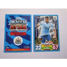 233. Aleksandar Mitrovic - Newcastle Utd - Match Attax 2017/18 Football Card EF1