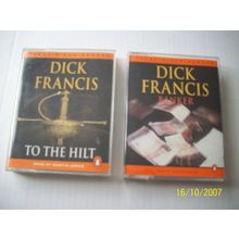 Dick Francis-To The Hilt & Banker -X4 Cassettes-Penguin Audiobooks 2 Audiobooks