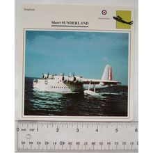 Short Sunderland - GB - Seaplane - Collectors Club Card