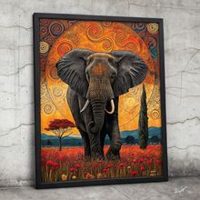 Majestic Elephant Wall Art Print Gift Home Animal Wall Artwork Elephant Picture