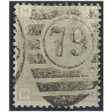 1877 SG153 4d Sage-Green Plate 16 Good Used "HH".. .