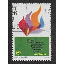 AUS 1970 6c 'COMMONWEALTH PARLIAMENTARY ASSOCIATION' FINE USED (EBID52-024)