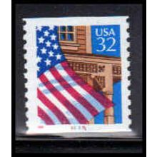 2913v 32c U.S. Flag Over Porch Very Fine MNH LGG CNS 91161 PA0830