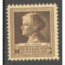 878 10c Jane Addams Fine MNH GA0417