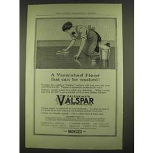 1913 Valentine's Valspar Ad - A Varnished Floor