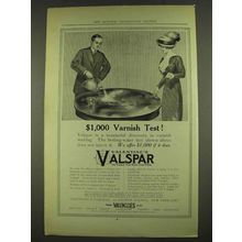 1913 Valentine's Valspar Ad - $1,000 Varnish Test