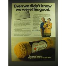 1974 Red Heart Wintuk Yarn Ad - Even we didn't know we were this good