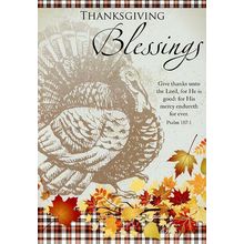 Thanksgiving Blessings - Thanksgiving Greeting Card - 25323