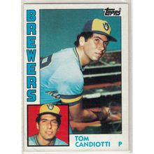 1984 Topps baseball card 262 Tom Candiotti