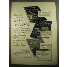 1956 Simon and Schuster Walt Disney Books Ad - Living Desert, African Lion