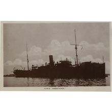HMS Assistance WW1 Military Ship Real Photo Postcard