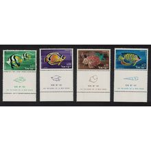Israel Red Sea Fish 4v Full Tabs 1962 MNH SG#238-241 MI#266-269 Sc#231-234