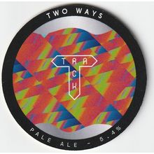 UNUSED KEG CLIP FRONT - TRACK BREWING CO - TWO WAYS PALE ALE