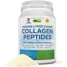 ANDREW LESSMAN Marine, Free Range Collagen Peptides Powder and MSM 60 Servings -