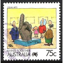 AUSTRALIA 1988: LIVING TOGETHER - 75c VISUAL ARTS USED (G4)