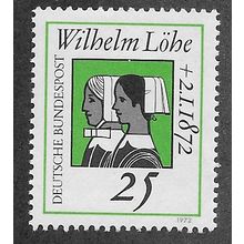 GER 1972 M/M 25pf 'WILHELM LOEHE' (EBID53-797)