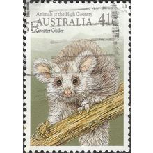 AUSTRALIA, MAMMALS, Greater Glider, light green 1990, 41c, #3