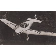 Fieseler FI 97 D-IVIF German Monoplane Plane Plain Back Postcard Old Photo