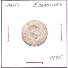 1975 Haiti 5 Centimes Coin FAO