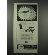 1943 Clarostat Controls and Resistors Ad - Victory
