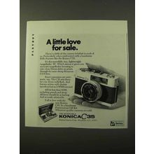 1971 Konica C35 Camera Ad - A Little Love For Sale