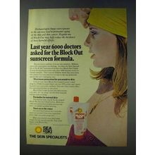 1978 Sea & Ski Block Out Sunscreen Ad - 6000 Doctors