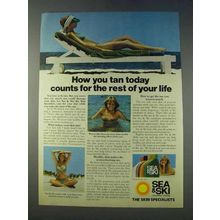 1978 Sea & Ski Lotions Ad - How You Tan Today