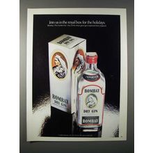 1980 Bombay Dry Gin Ad - Join Us in the Royal Box