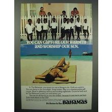1980 Bahamas Tourism Ad - Capture Warmth Worship Sun