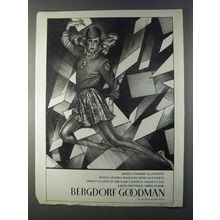 1980 Bergdorf Goodman Krizia Angora & Short Culotte Ad