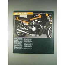 1982 S&S Headers Ad - Honda CB900F Motorcycle