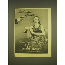 1955 Grant's Cherry Brandy Ad - It's lovely - Grant's