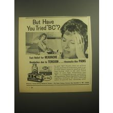 1963 BC Headache Powder Ad - But have you tried BC