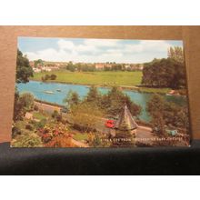 RIVER DEE, GROSVENOR PARK, CHESTER, CHESHIRE. unused postcard . =
