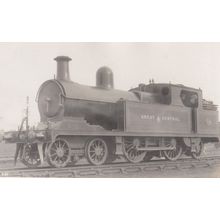 Great Central No 353 Passengers Antique Railway Train Real Photo Postcard