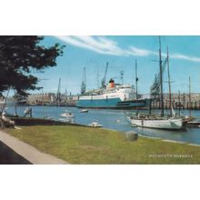 Sealink Ferry At Weymouth Harbour 1970s Rare Postcard