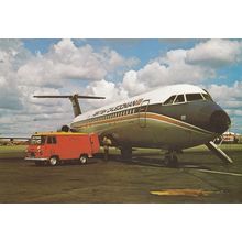 Loadin Onto British Caledonian Jet Gatwick Airport Postcard