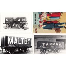 Tarmac Lorry Ocean Carriage Maltby 4 Haulage Track Comic Photo Postcard Bundle