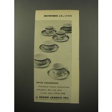 1955 Georg Jensen Royal Copenhagen Porcelain Advertisement