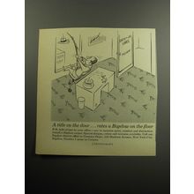 1957 Bigelow Carpets Advertisement - cartoon by Virgil Partch