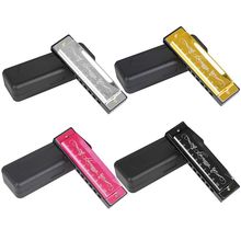 10 Hole 20 Tone KeyC Blues Harmonica for Beginner With Case